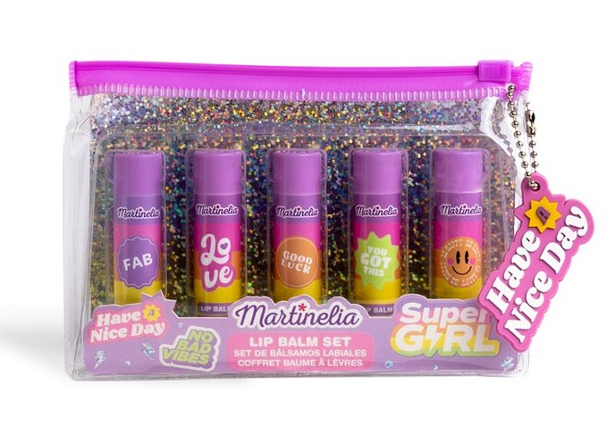 Набор помад-бальзамов для детей supergirl set Martinelia 5 помад
Набор помад-бальзамов для детей supergirl set Martinelia 5 помад