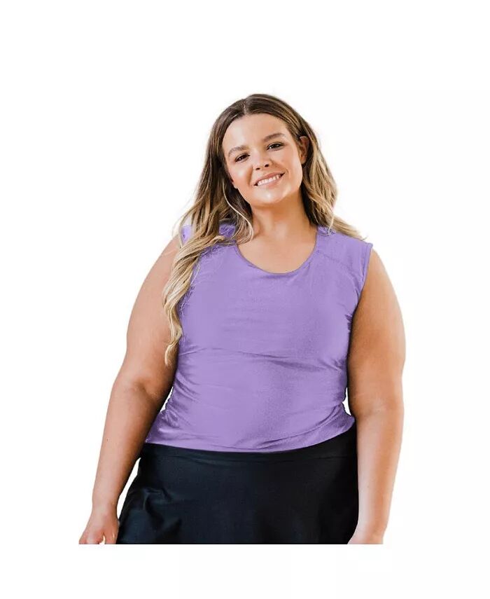 Купальный топ Maya с закрытой спиной больших размеров Calypsa, фиолетовый
Купальный топ Maya с закрытой спиной больших размеров Calypsa, фиолетовый