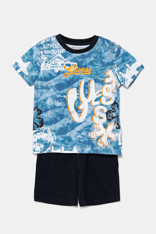 Детский хлопковый комплект Guess, синий
Детский хлопковый комплект Guess, синий