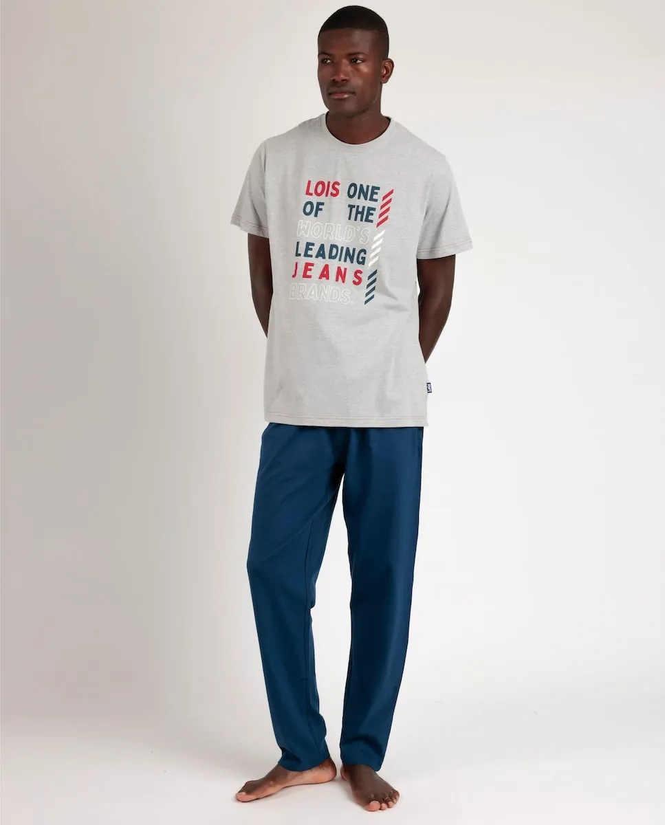 Мужская длинная серая трикотажная пижама Admas, серый
Мужская длинная серая трикотажная пижама Admas, серый