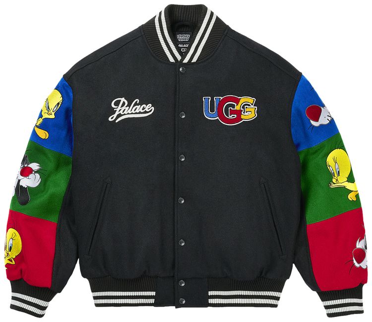 Куртка-бомбер Palace x UGG Looney Tunes Varsity Jacket, черный
Куртка-бомбер Palace x UGG Looney Tunes Varsity Jacket, черный