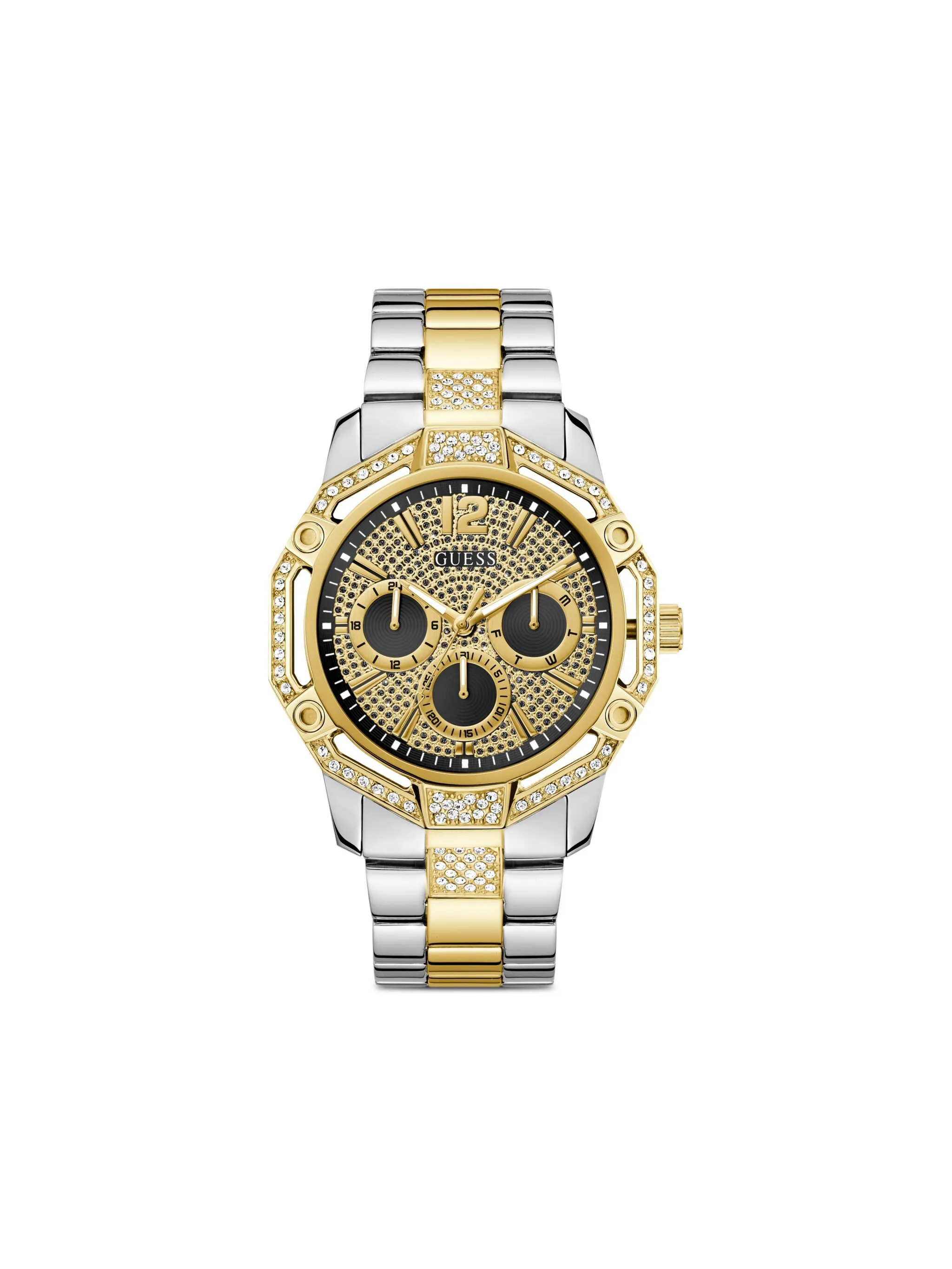 Наручные часы 48 мм с кристаллами Guess Usa, золотистый
Наручные часы 48 мм с кристаллами Guess Usa, золотистый