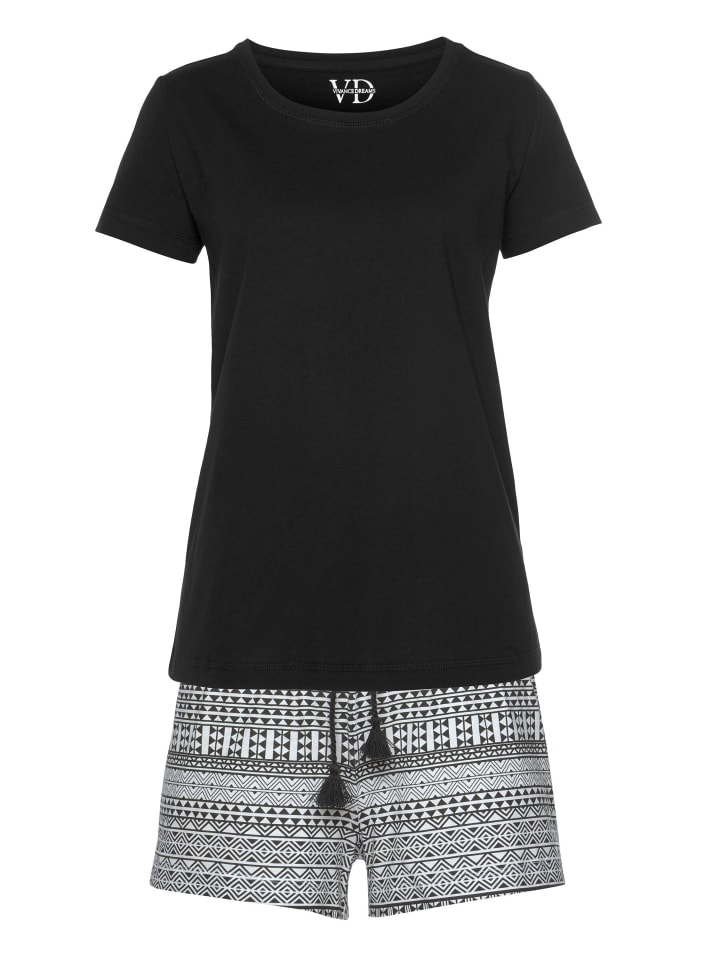 VIVANCE DREAMS Коротенькие шорты с черным узором
VIVANCE DREAMS Коротенькие шорты с черным узором