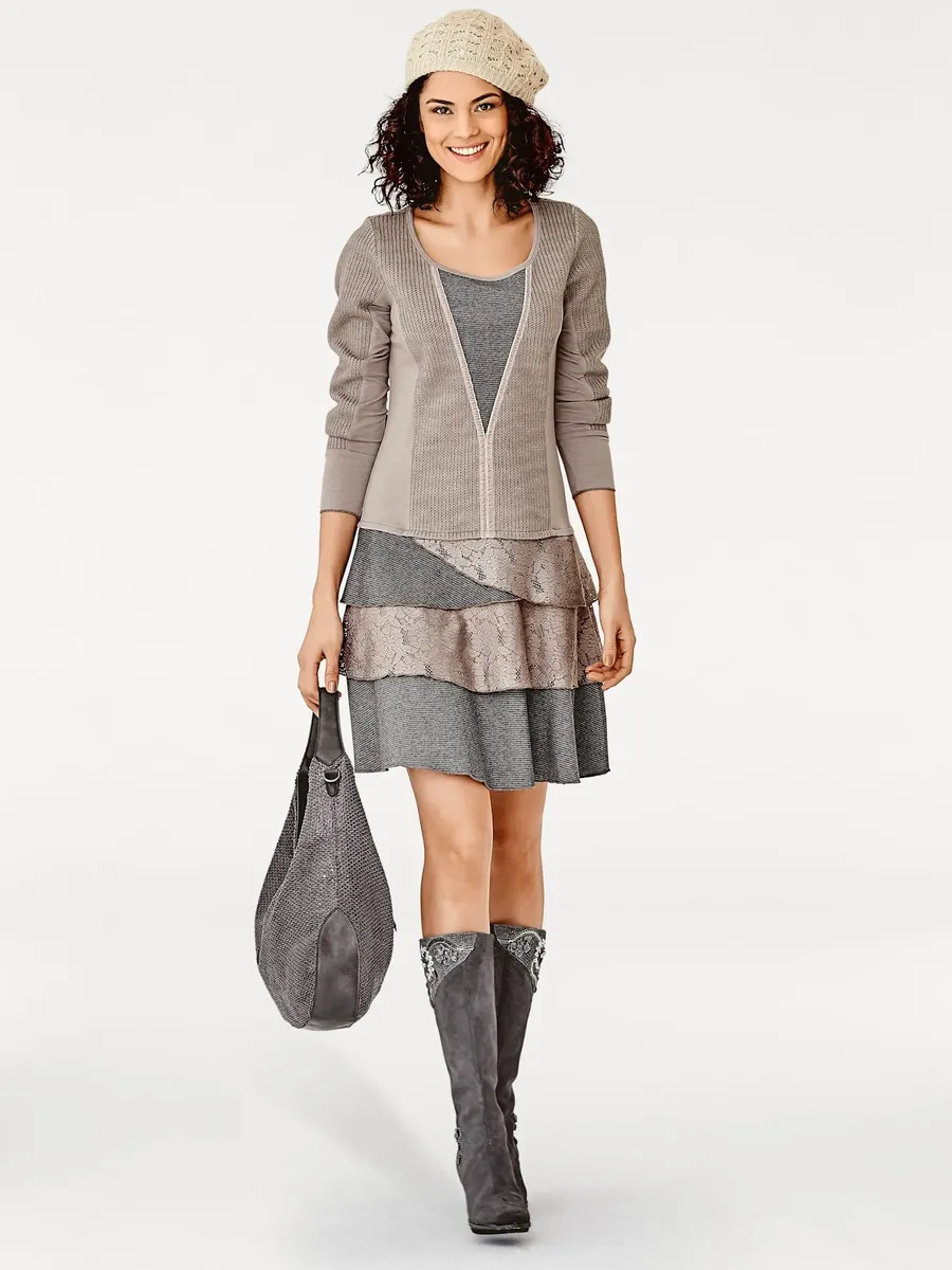 LINEA TESINI by Heine трикотажное платье "Платье из джерси", коричневый
LINEA TESINI by Heine трикотажное платье "Платье из джерси", коричневый