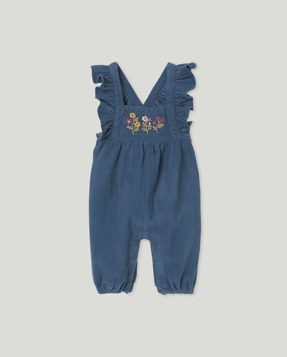 Вышитый детский комбинезон с оборкой для девочки Baby El Corte Inglés, синий
Вышитый детский комбинезон с оборкой для девочки Baby El Corte Inglés, синий