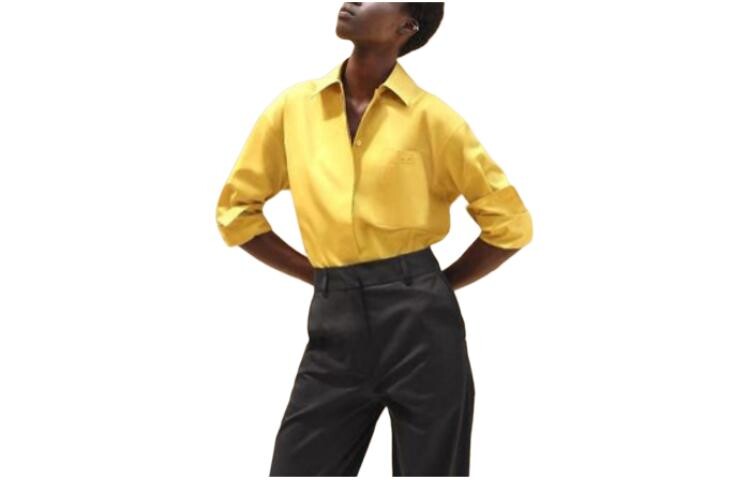 Рубашка женская желтая Hermes 
Рубашка женская желтая Hermes