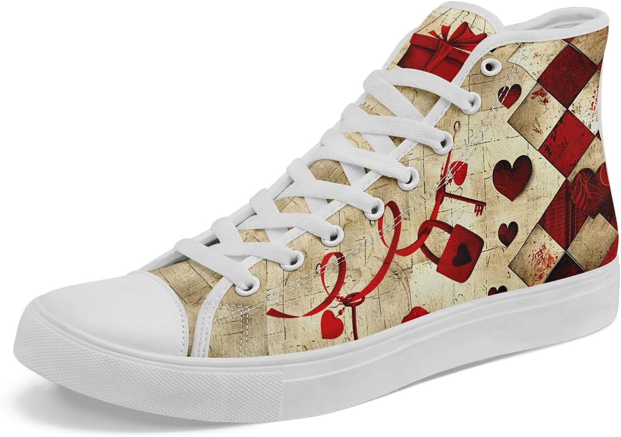 Высокие кеды для мужчин и женщин - романтический дизайн, стильные повседневные кроссовки для прогулок, модный подарок для любимого Coolcustomize, коричневый
Высокие кеды для мужчин и женщин - романтический дизайн, стильные повседневные кроссовки для прогулок, модный подарок для любимого Coolcustomize, коричневый