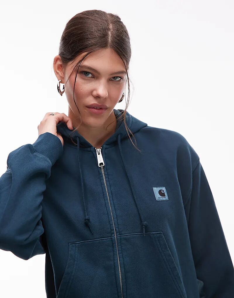 Толстовка Carhartt WIP Nelson с застежкой-молнией, темно-зеленого цвета
Толстовка Carhartt WIP Nelson с застежкой-молнией, темно-зеленого цвета