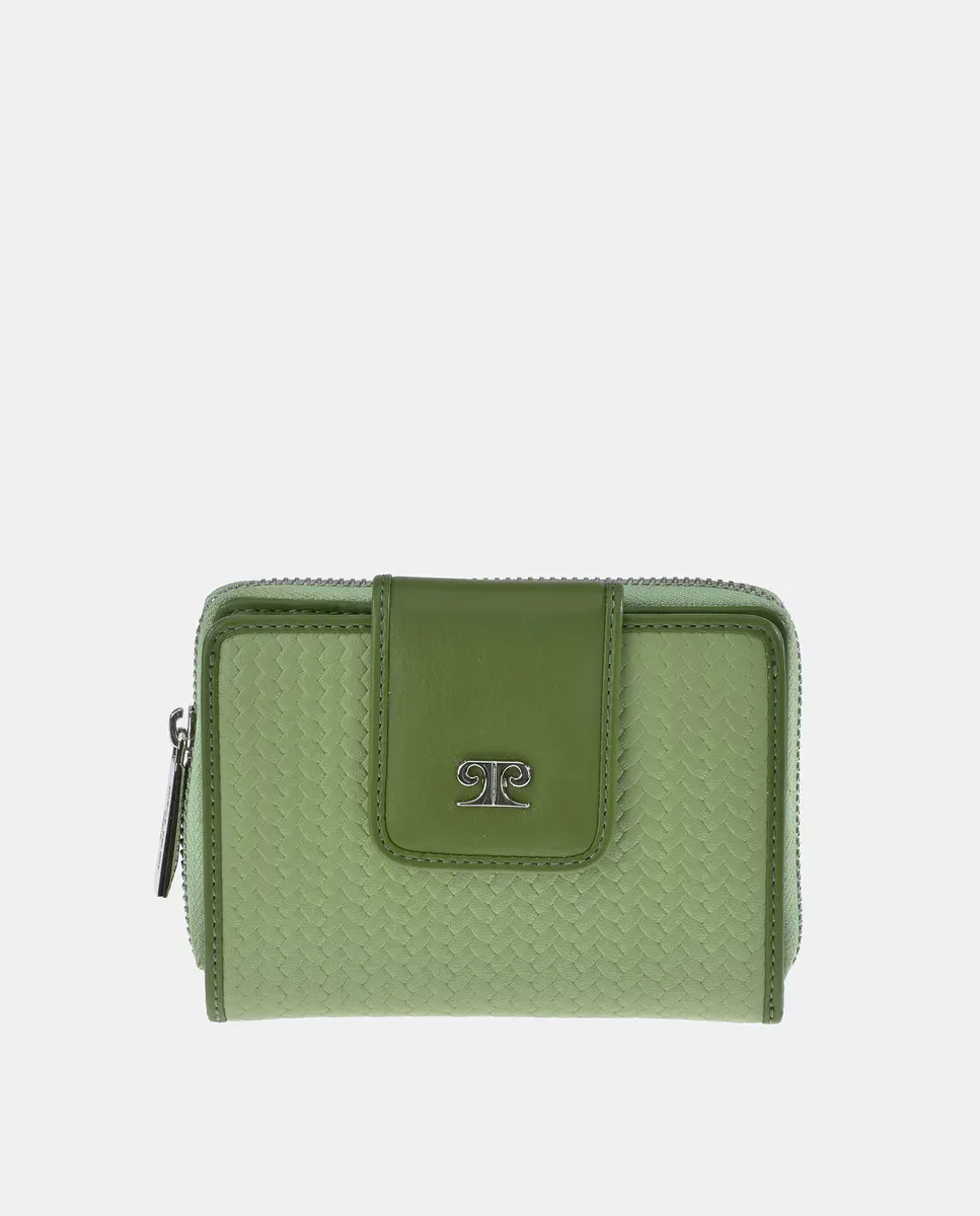 Маленький женский кошелек Pierre Cardin из кожи с тиснением в елочку, зеленый
Маленький женский кошелек Pierre Cardin из кожи с тиснением в елочку, зеленый