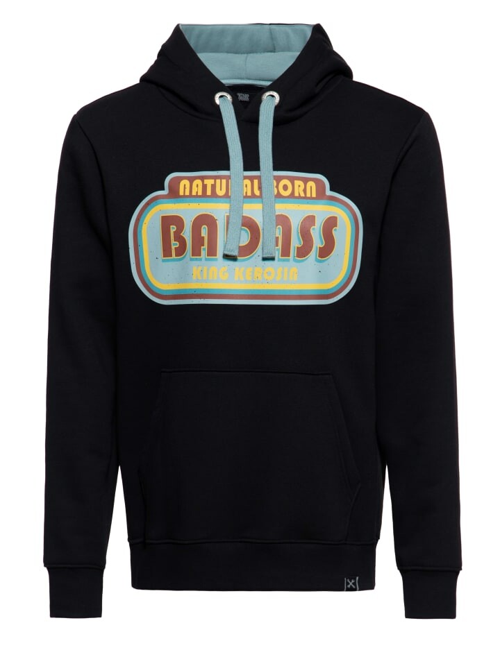Пуловер King Kerosin Hoodie Natural Born Badass, черный
Пуловер King Kerosin Hoodie Natural Born Badass, черный
