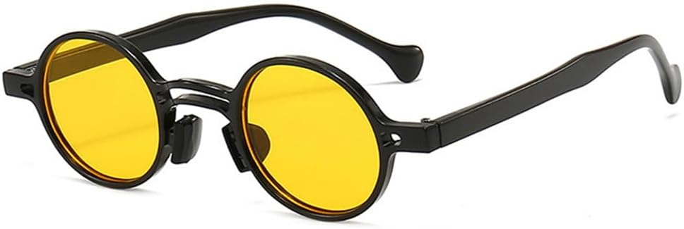 Защитные солнцезащитные очки для мужчин и женщин | Маленькие круглые очки в стиле панк с двойной перемычкой | для вождения и занятий спортом на открытом воздухе generic, Black Yellow
Защитные солнцезащитные очки для мужчин и женщин | Маленькие круглые очки в стиле панк с двойной перемычкой | для вождения и занятий спортом на открытом воздухе generic, Black Yellow