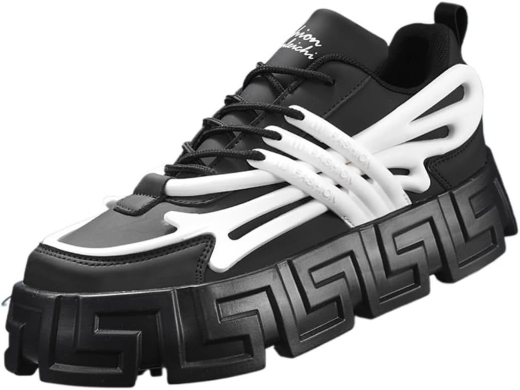 Мужские кроссовки Y2K в футуристическом стиле, уличная обувь из искусственной кожи на платформе для повседневной ходьбы и повседневного стиля с дерзким дизайном и подошвой с увеличением роста на 5 см для городского образа Zixcplaz, белый
Мужские кроссовки Y2K в футуристическом стиле, уличная обувь из искусственной кожи на платформе для повседневной ходьбы и повседневного стиля с дерзким дизайном и подошвой с увеличением роста на 5 см для городского образа Zixcplaz, белый