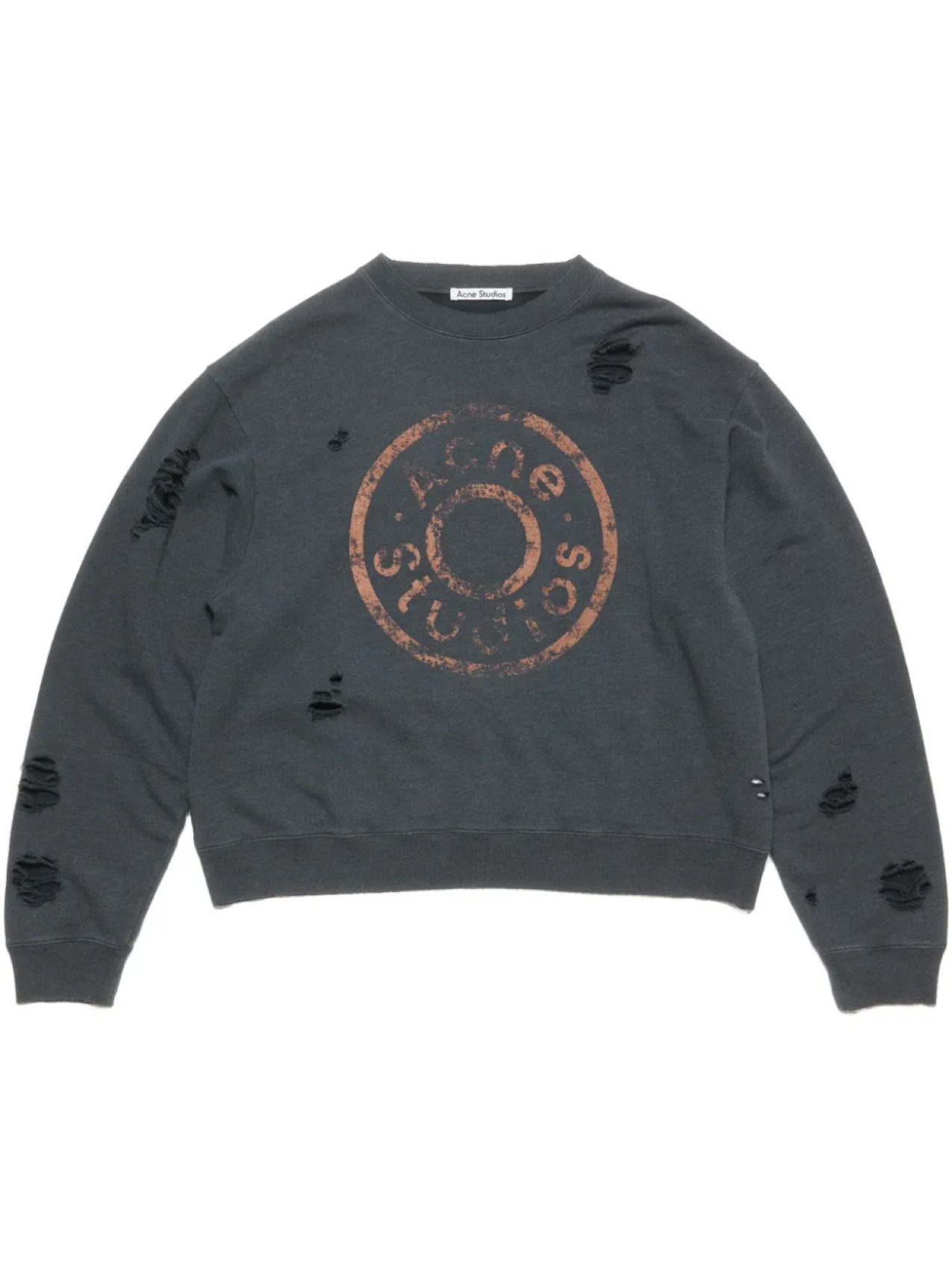 Толстовка с логотипом Acne Studios, серый 
Толстовка с логотипом Acne Studios, серый