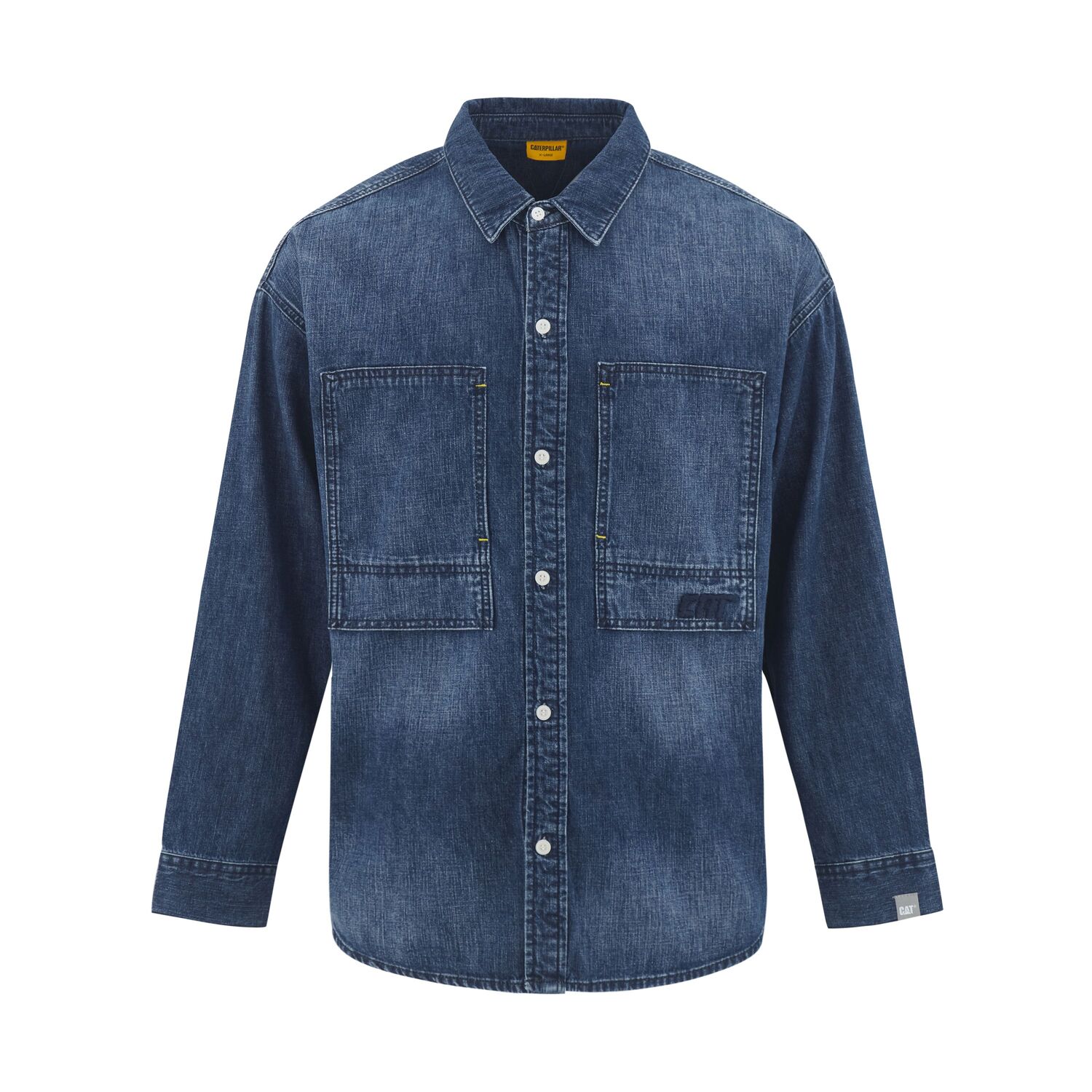 CAT Мужская синяя рубашка
CAT Мужская синяя рубашка