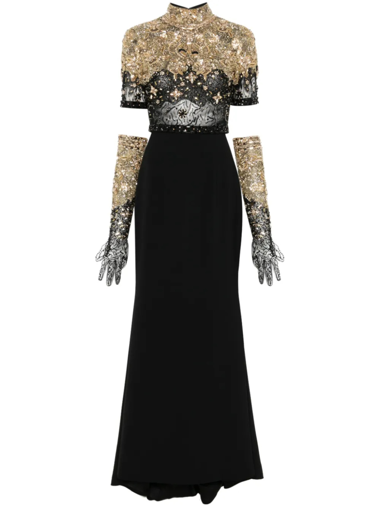 Комплект юбки, украшенный бисером Dina Melwani, черный
Комплект юбки, украшенный бисером Dina Melwani, черный