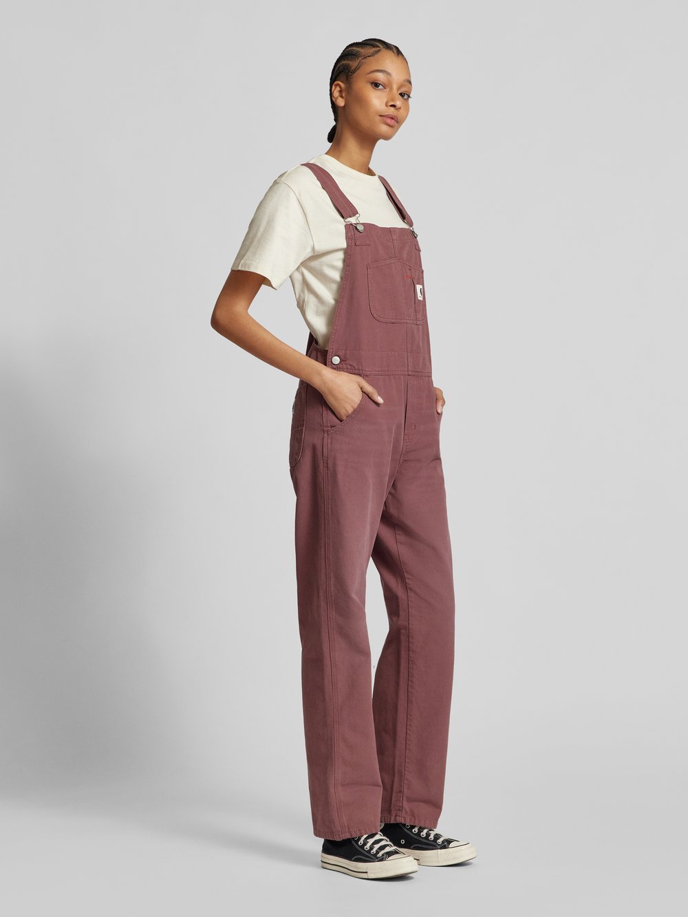 Комбинезон прямого покроя с нашивкой-лейблом, модель «Bib» Carhartt Work In Progress, розовый
Комбинезон прямого покроя с нашивкой-лейблом, модель «Bib» Carhartt Work In Progress, розовый