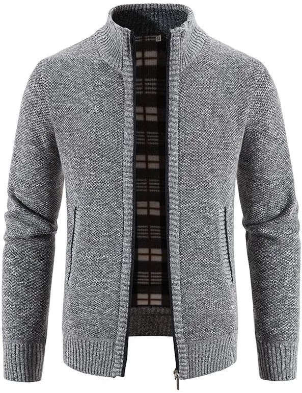Мужской кардиган на молнии с воротником стойкой и карманами LUORUAN
Мужской кардиган на молнии с воротником стойкой и карманами LUORUAN