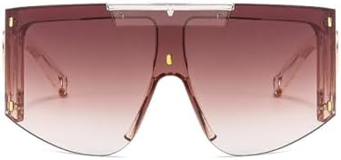 Мужские солнцезащитные очки-маска для женщин, модные цельные квадратные солнцезащитные очки для мужчин и женщин, большие очки с защитой от УФ-излучения UV400 MTZJH, Orange Brown
Мужские солнцезащитные очки-маска для женщин, модные цельные квадратные солнцезащитные очки для мужчин и женщин, большие очки с защитой от УФ-излучения UV400 MTZJH, Orange Brown