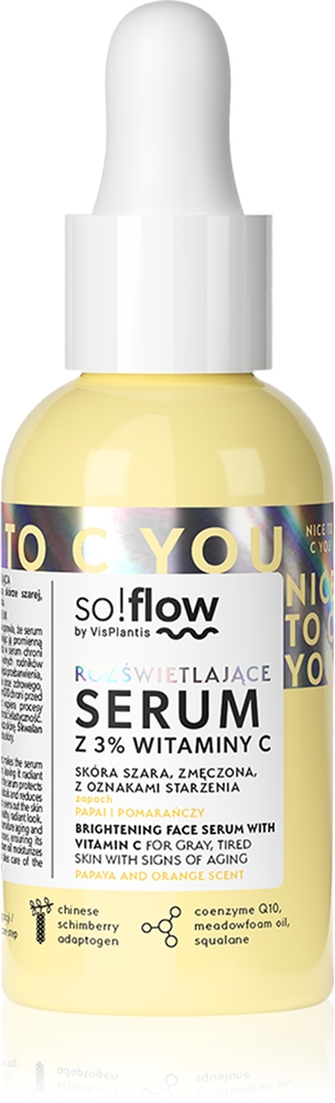 Осветляющая сыворотка для лица с витамином С Осветляющая сыворотка для лица с витамином С So!Flow, 30 мл
Осветляющая сыворотка для лица с витамином С Осветляющая сыворотка для лица с витамином С So!Flow, 30 мл