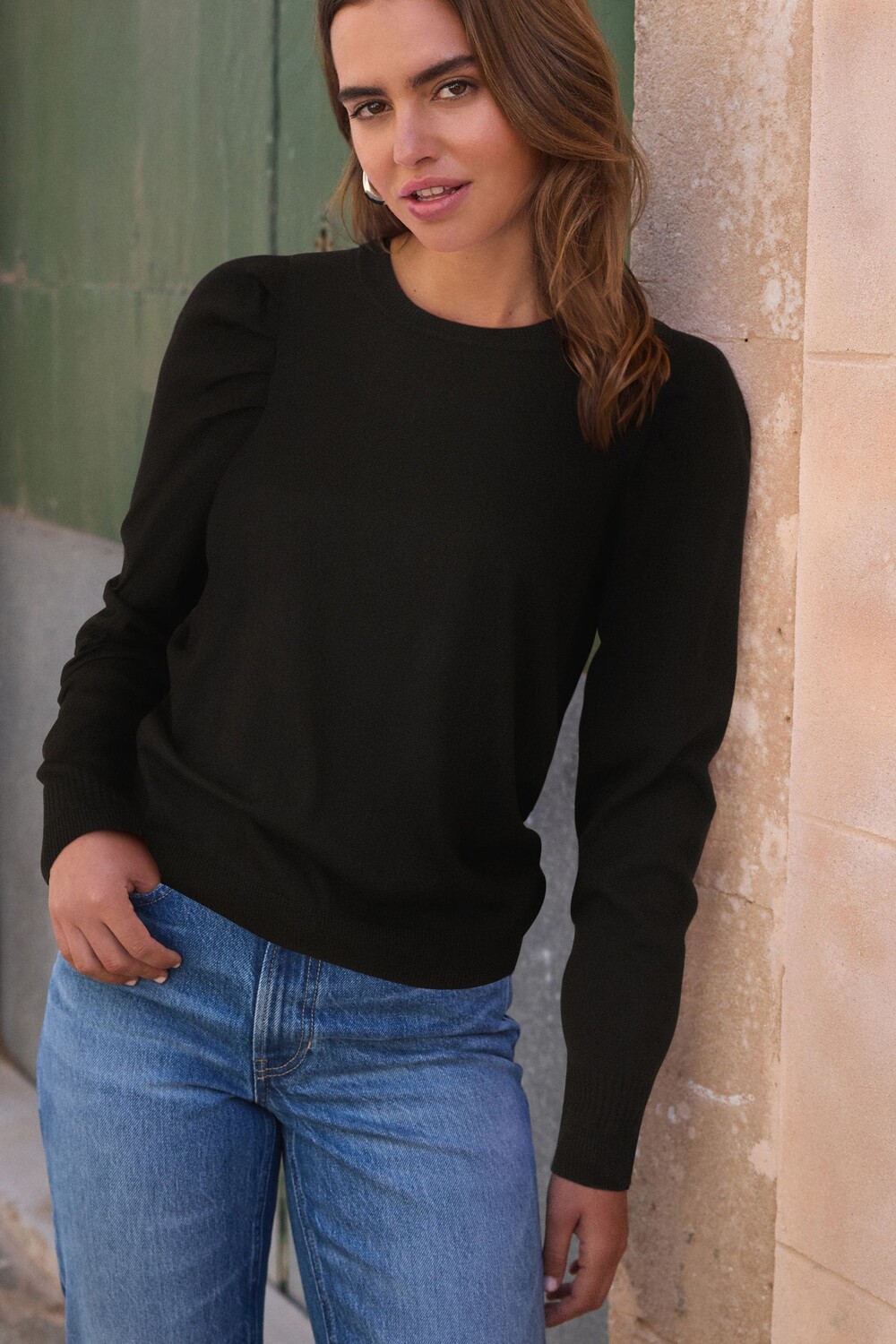 Джемпер с круглым вырезом и длинными рукавами Next, черный
Джемпер с круглым вырезом и длинными рукавами Next, черный