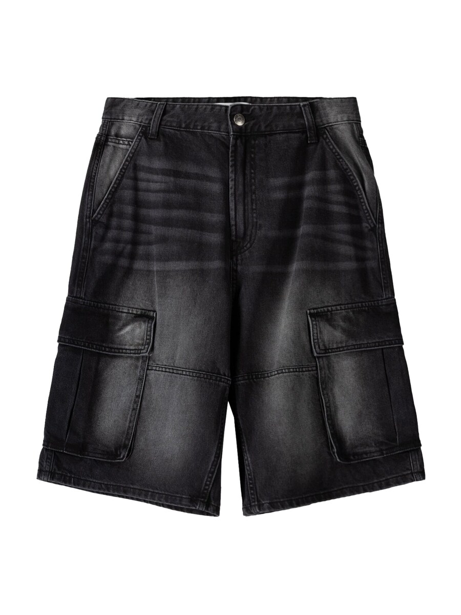 Джинсы карго свободного кроя Bershka, черный
Джинсы карго свободного кроя Bershka, черный