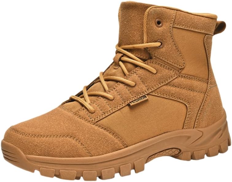 Тактические ботинки HHHCHPM для мужчин, легкие походные ботинки из замши, удобные боевые ботинки, военные и ботинки, коричневый
Тактические ботинки HHHCHPM для мужчин, легкие походные ботинки из замши, удобные боевые ботинки, военные и ботинки, коричневый