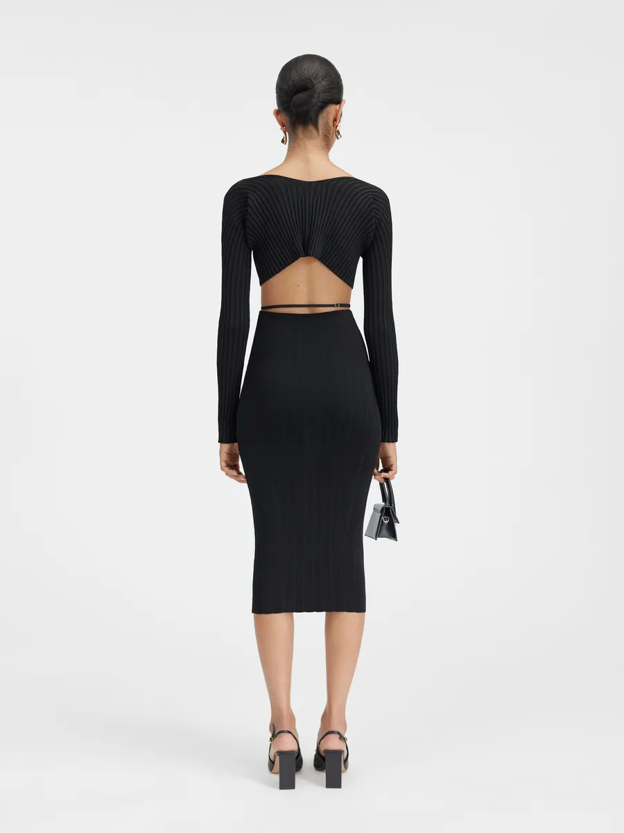 Трикотажная юбка миди Юпитер Пралу Jacquemus, черный
Трикотажная юбка миди Юпитер Пралу Jacquemus, черный