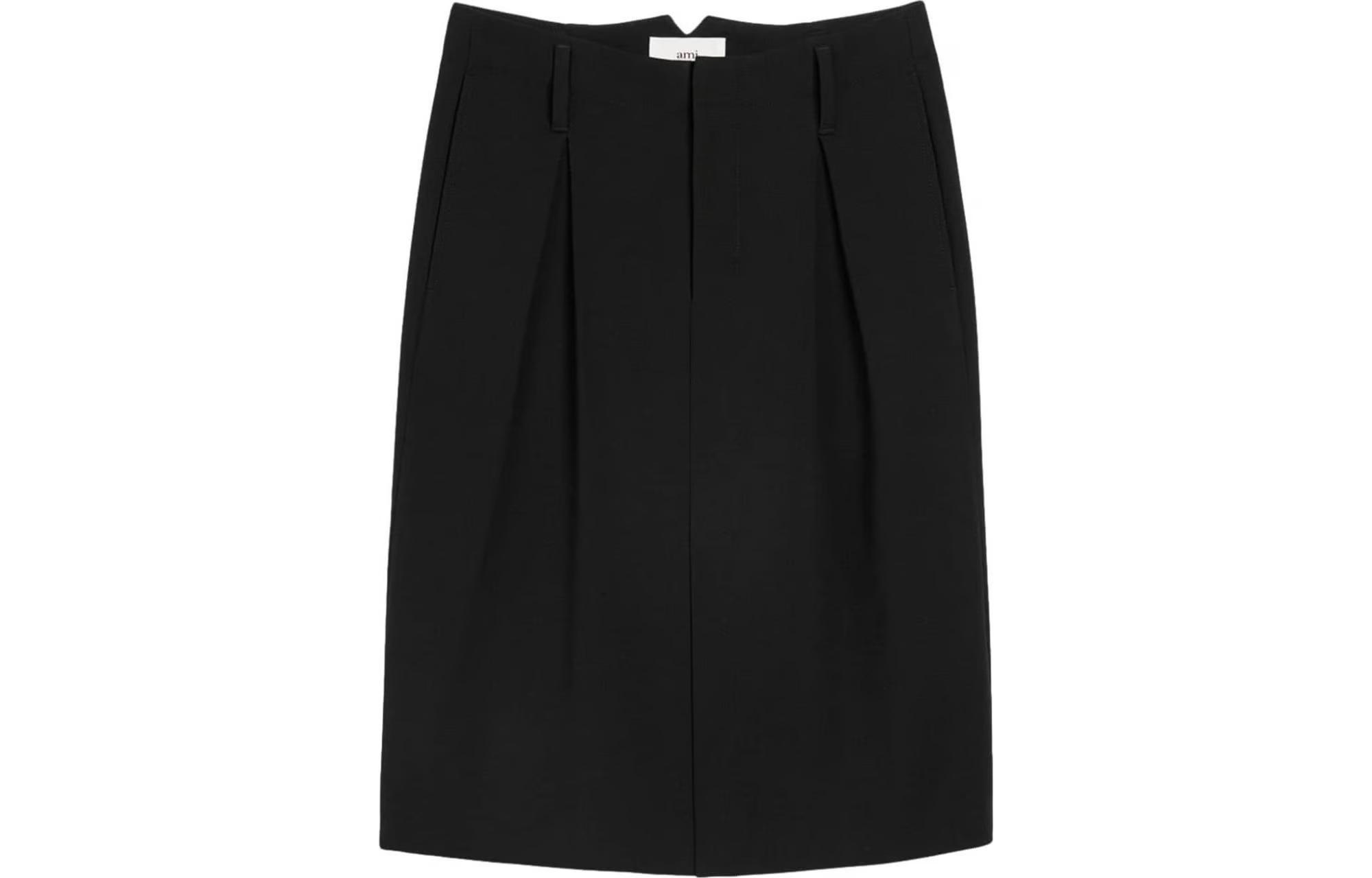 Парижская миди-юбка-карандаш со складками AMIPARIS, черная
Парижская миди-юбка-карандаш со складками AMIPARIS, черная