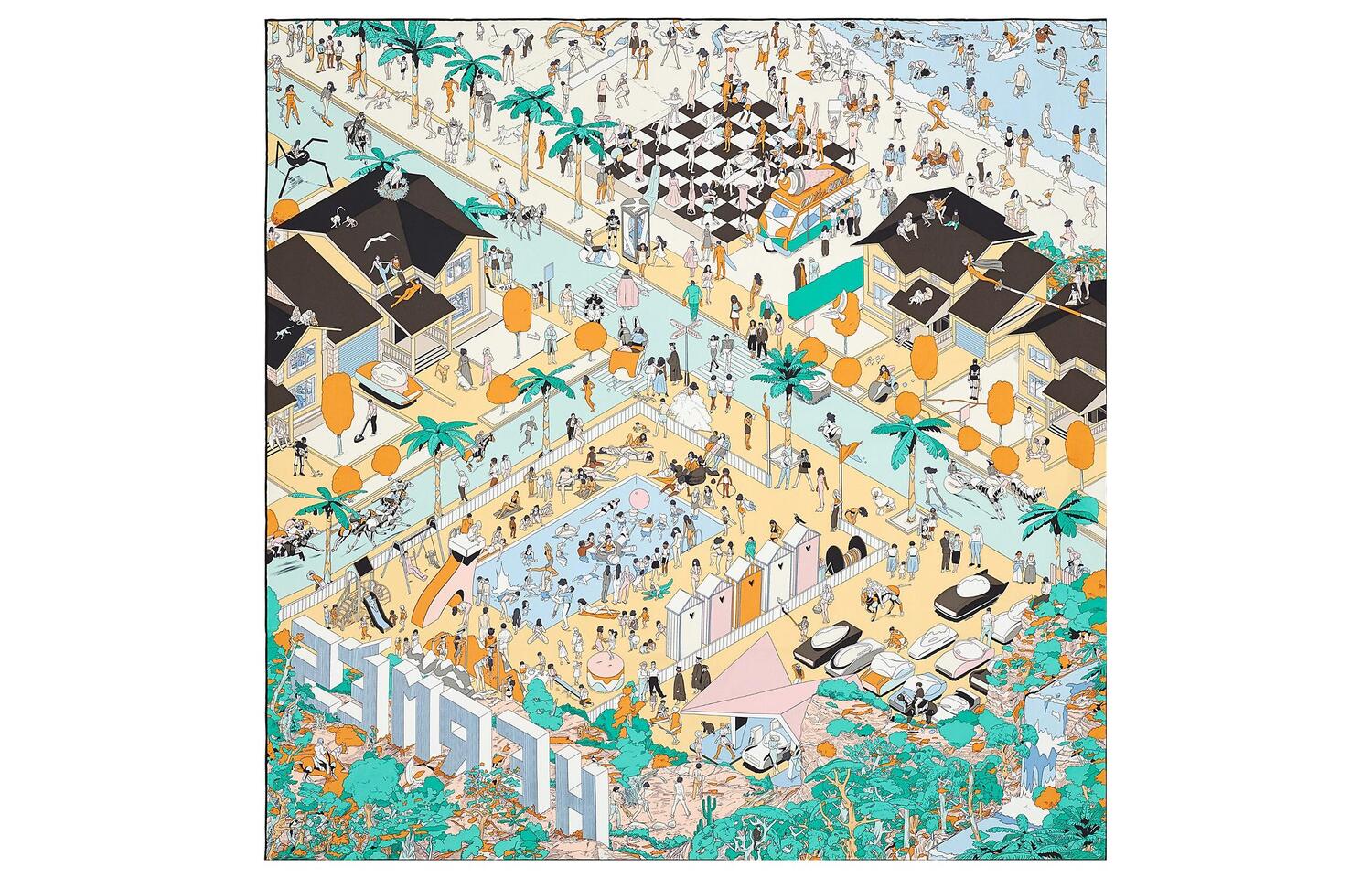 На пляже Шелковые шарфы Женские Зеленый HERMES
На пляже Шелковые шарфы Женские Зеленый HERMES