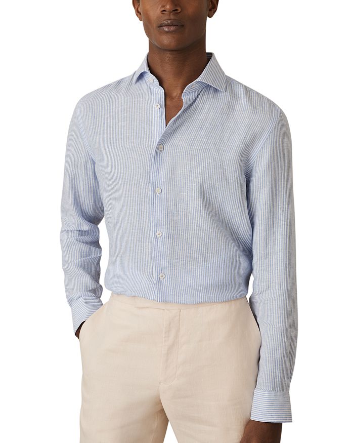 Рубашка с длинным рукавом и застежкой на пуговицы Ruban из льна REISS, синий
Рубашка с длинным рукавом и застежкой на пуговицы Ruban из льна REISS, синий