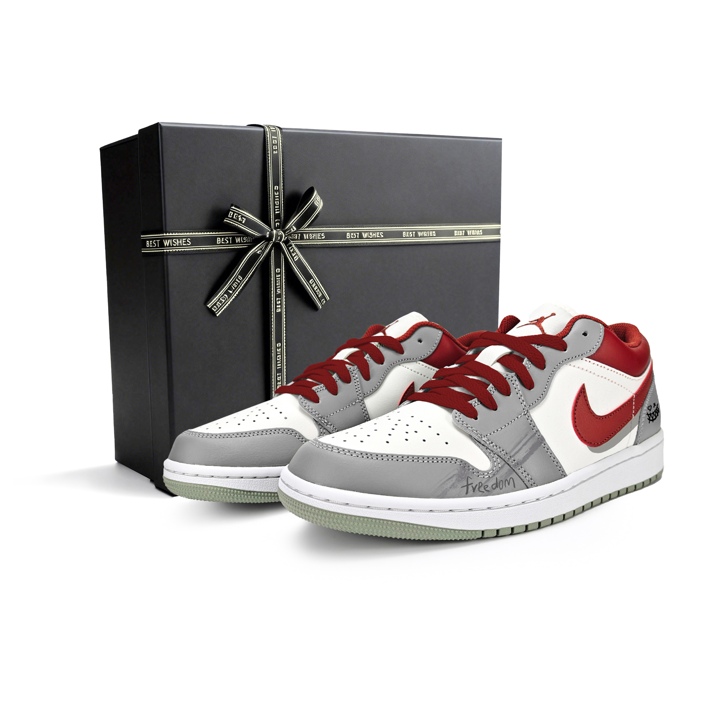 Jordan Air 1 Cushioning, износостойкие низкие детские баскетбольные кроссовки Gray Red для подростков
Jordan Air 1 Cushioning, износостойкие низкие детские баскетбольные кроссовки Gray Red для подростков