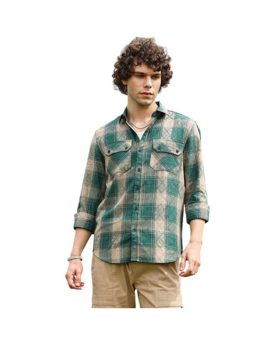 Мужская рубашка в клетку буффало Campus Sutra, Green
Мужская рубашка в клетку буффало Campus Sutra, Green