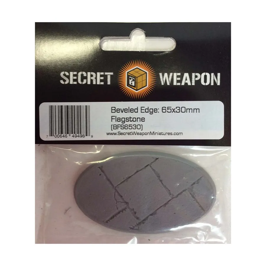 Скошенное основание 65x30 мм — плитняк, Miniature Bases - Flagstone
Скошенное основание 65x30 мм — плитняк, Miniature Bases - Flagstone