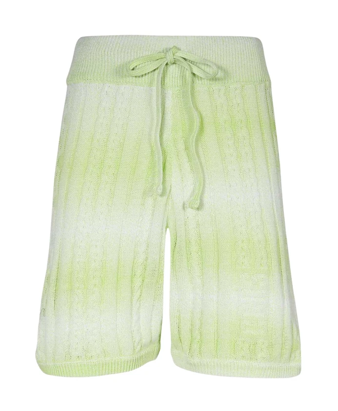 Вязаные шорты-бермуды с эластичным поясом Gcds, зеленый
Вязаные шорты-бермуды с эластичным поясом Gcds, зеленый