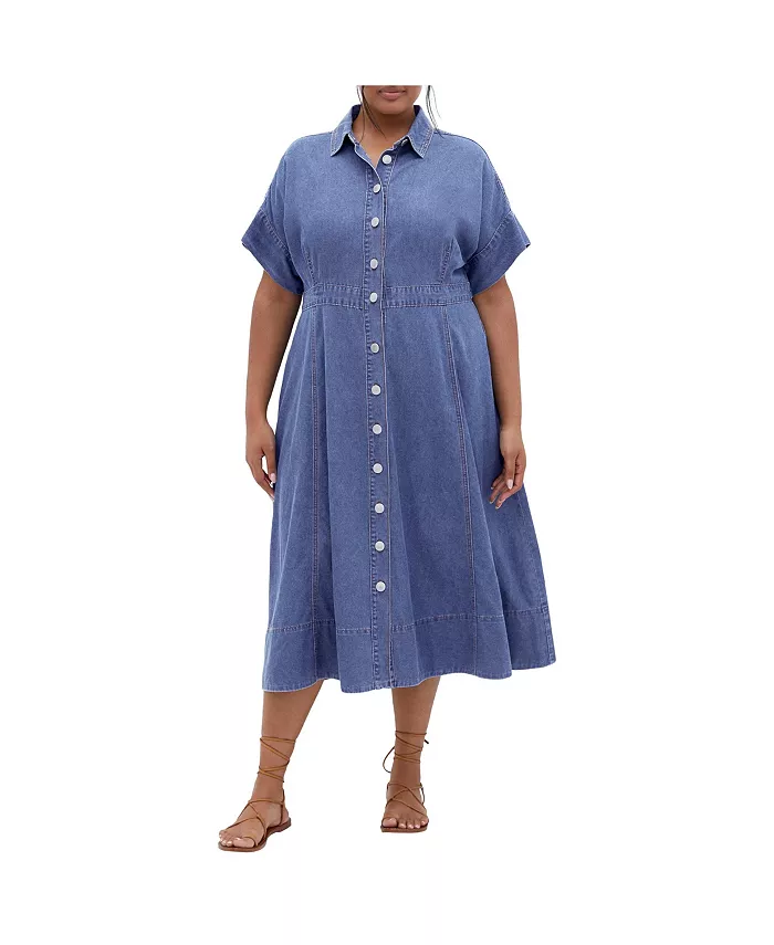 Платье Кэссиди больших размеров CITY CHIC, синий
Платье Кэссиди больших размеров CITY CHIC, синий