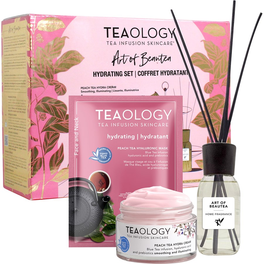 Крем для лица Teaology Peach Tea Hydrating Set, Limited Edition Peach Tea Hydra Cream 50 ml + Peach Tea Hyaluronic Face Mask 21 ml + Flower Tea Fragrance Diffuser / 1 Stk.
Крем для лица Teaology Peach Tea Hydrating Set, Limited Edition Peach Tea Hydra Cream 50 ml + Peach Tea Hyaluronic Face Mask 21 ml + Flower Tea Fragrance Diffuser / 1 Stk.