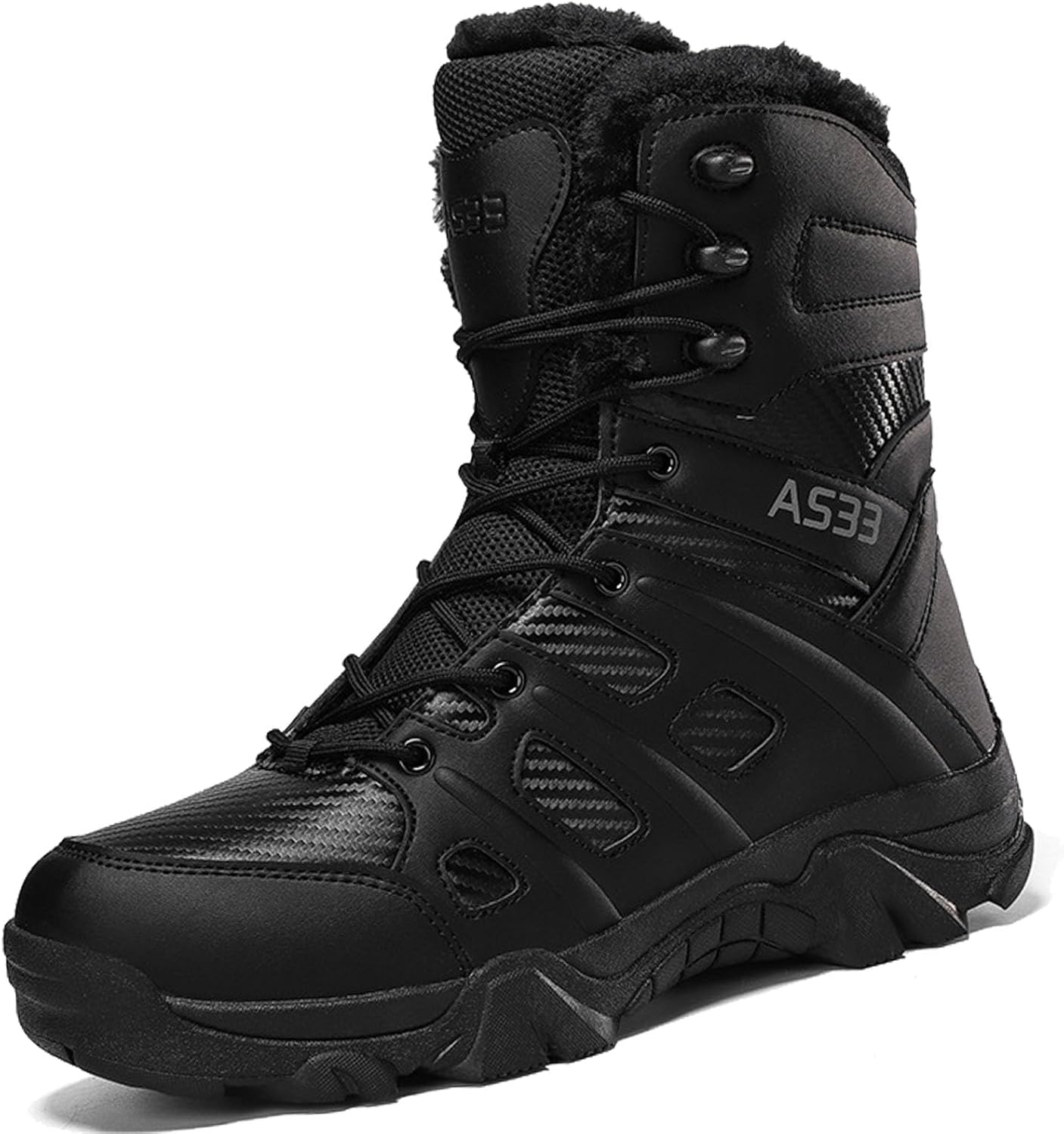 Мужские зимние ботинки с меховой подкладкой, тактические ботинки, с боковой молнией, легкие походные, мотоциклетные и туристические ботинки Zivopah, черный
Мужские зимние ботинки с меховой подкладкой, тактические ботинки, с боковой молнией, легкие походные, мотоциклетные и туристические ботинки Zivopah, черный