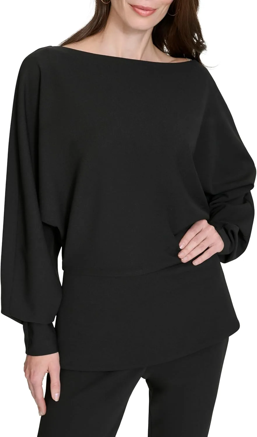 Halston Женская блузка с длинными рукавами и текстурированным силуэтом
Halston Женская блузка с длинными рукавами и текстурированным силуэтом