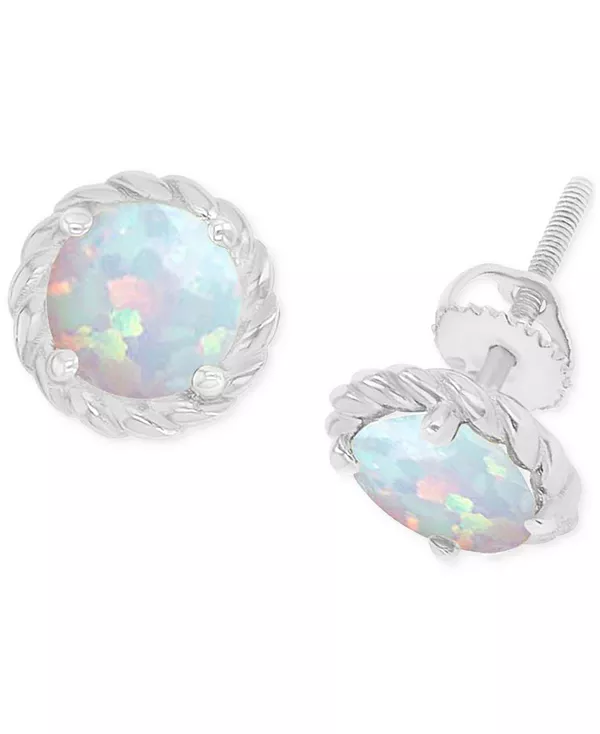 Серьги-Гвоздики с винтовой застежкой из выращенного в лаборатории опала (1/5 карата) Macy'S, silver
Серьги-Гвоздики с винтовой застежкой из выращенного в лаборатории опала (1/5 карата) Macy'S, silver