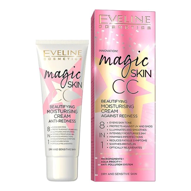 Magic skin cc косметический увлажняющий крем для лица Eveline, 50 мл
Magic skin cc косметический увлажняющий крем для лица Eveline, 50 мл