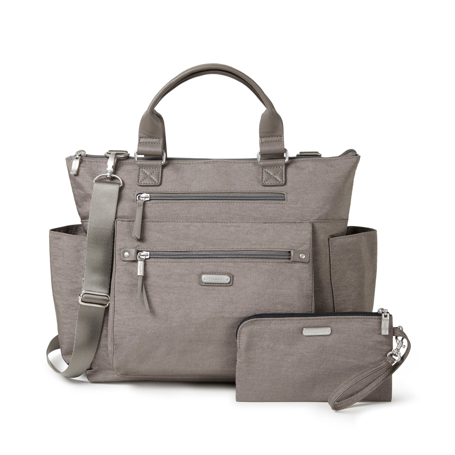 Baggallini Женский трансформируемый рюкзак-тоут 3-в-1 с RFID-браслетом, цвет Sterling Shimmer
Baggallini Женский трансформируемый рюкзак-тоут 3-в-1 с RFID-браслетом, цвет Sterling Shimmer