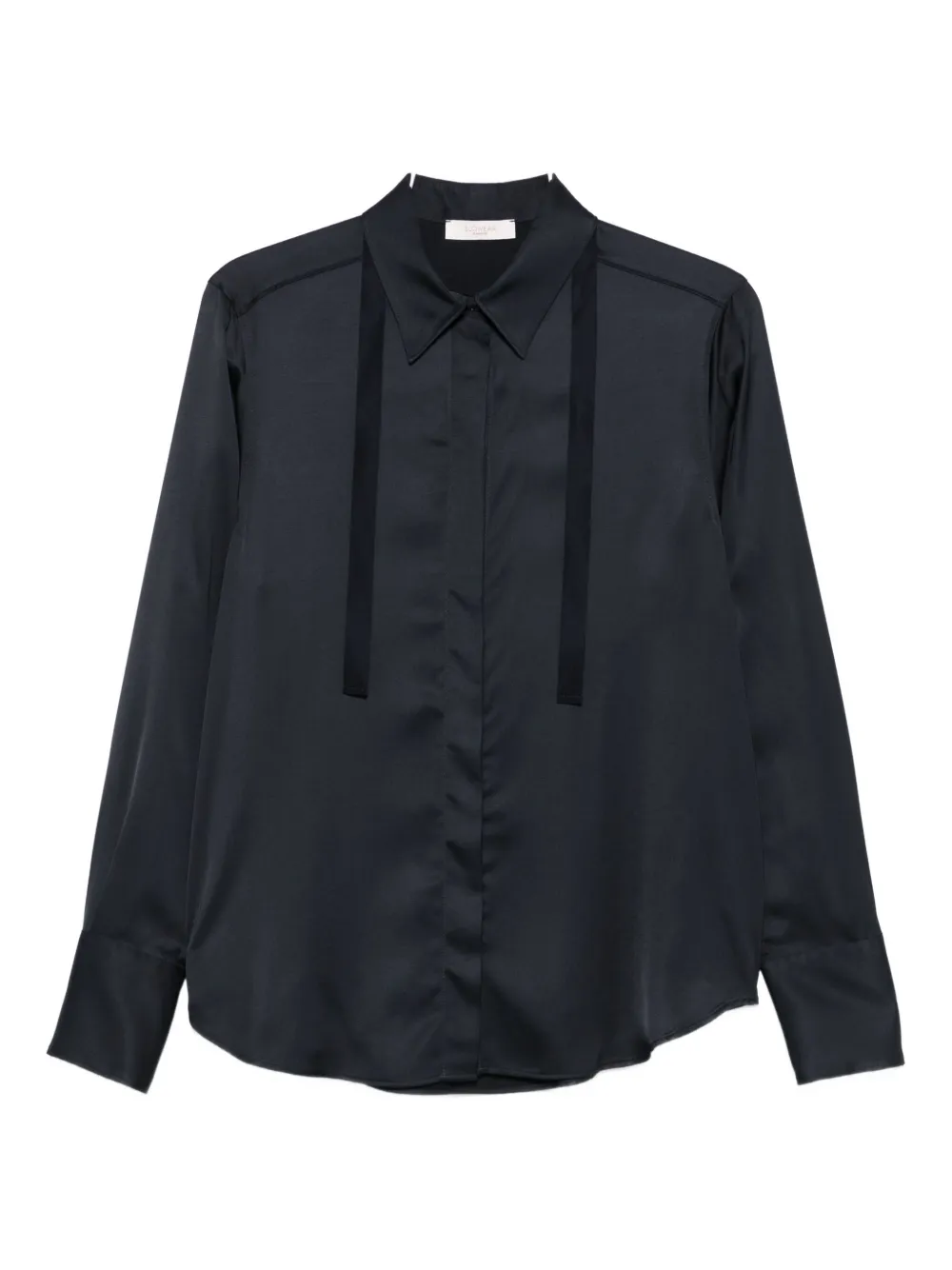 Рубашка с длинными рукавами и лентой Incotex, черный
Рубашка с длинными рукавами и лентой Incotex, черный