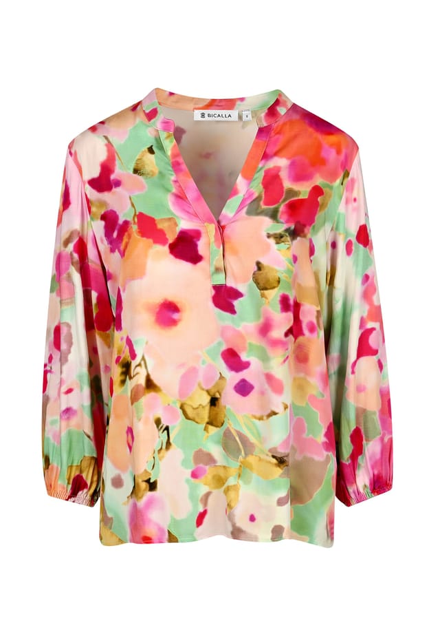 Блузка с цветочным акварельным принтом розового/мятного цвета Bicalla, мультиколор
Блузка с цветочным акварельным принтом розового/мятного цвета Bicalla, мультиколор