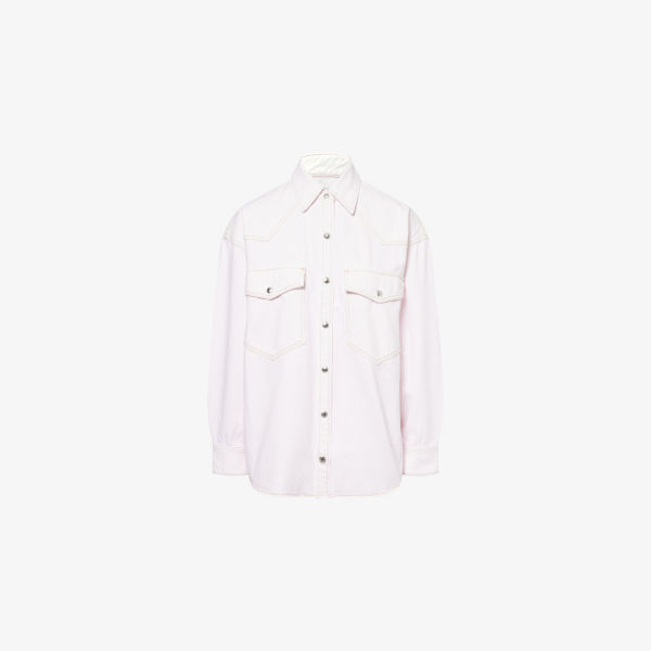 Рубашка джинсовая Agolde с эффектом поношенности, розовый
Рубашка джинсовая Agolde с эффектом поношенности, розовый