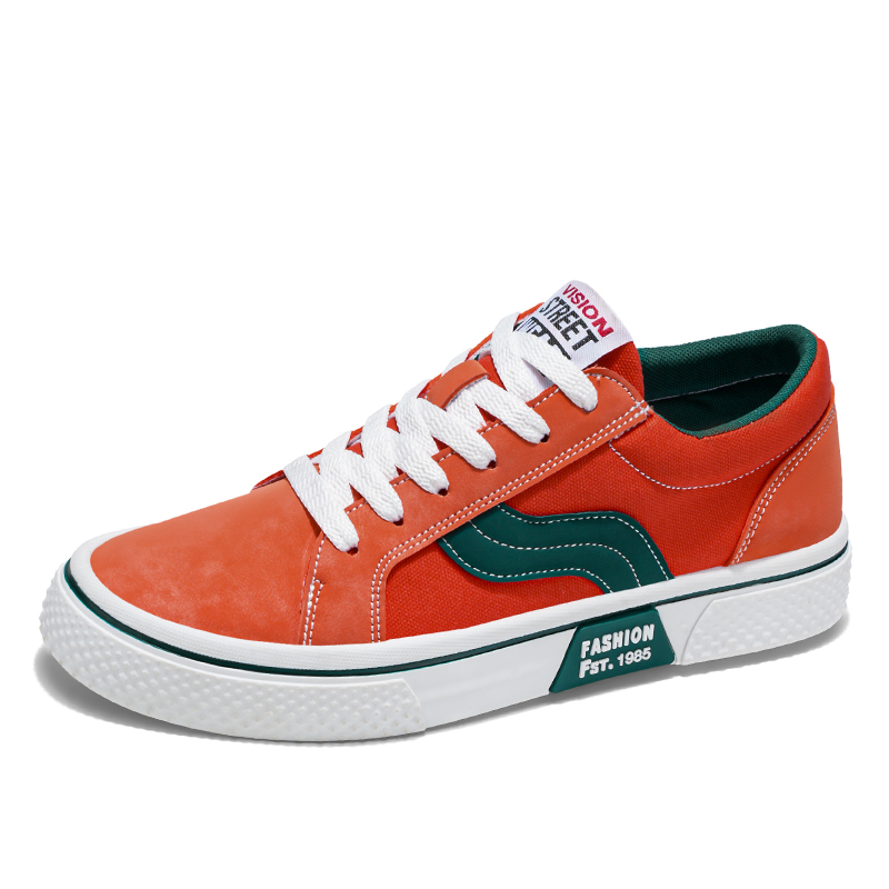 King Jinmai Мужские скейтерские кроссовки лоу-топ оранжевые, цвет Orange
King Jinmai Мужские скейтерские кроссовки лоу-топ оранжевые, цвет Orange