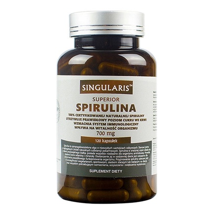 Капсулы Superior Spirulina - Премиальная пищевая добавка, 120 капсул Singularis
Капсулы Superior Spirulina - Премиальная пищевая добавка, 120 капсул Singularis