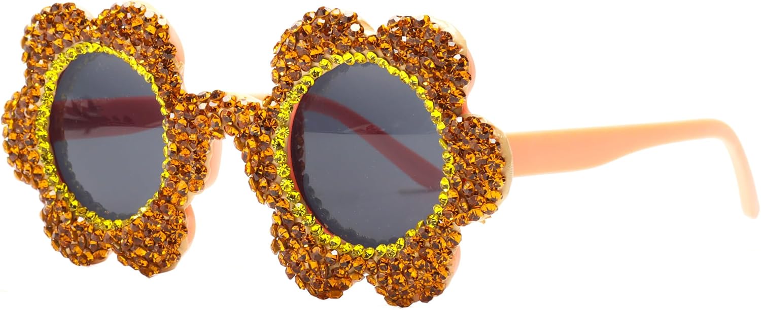 Женские солнцезащитные очки bullabulling с блестками, стразами и цветочным рисунком, большими круглыми линзами, бриллиантами и кристаллами, для вечеринок, с защитой UV400, Tea/Yellow
Женские солнцезащитные очки bullabulling с блестками, стразами и цветочным рисунком, большими круглыми линзами, бриллиантами и кристаллами, для вечеринок, с защитой UV400, Tea/Yellow
