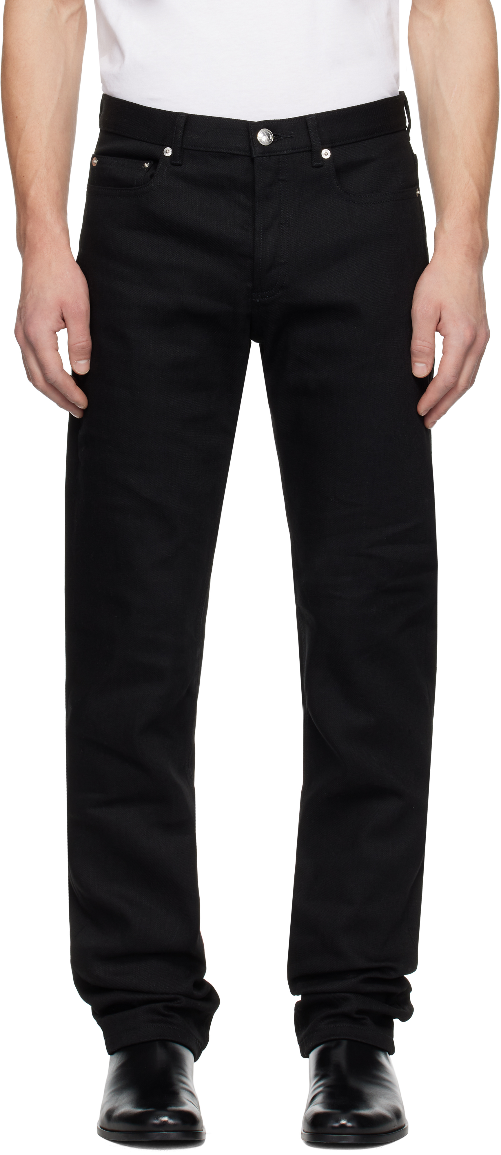 Черные джинсы New Standard A.P.C., Stretch black 
Черные джинсы New Standard A.P.C., Stretch black