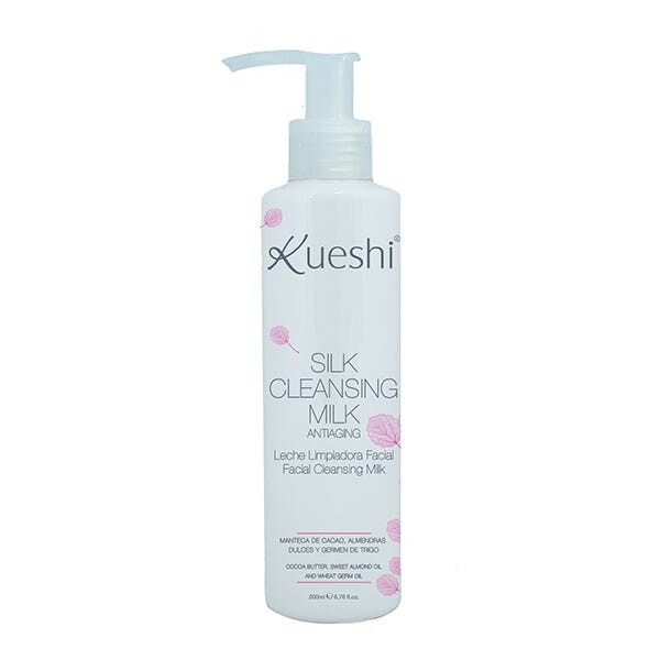 Шелковое очищающее молочко 200 мл Kueshi
Шелковое очищающее молочко 200 мл Kueshi