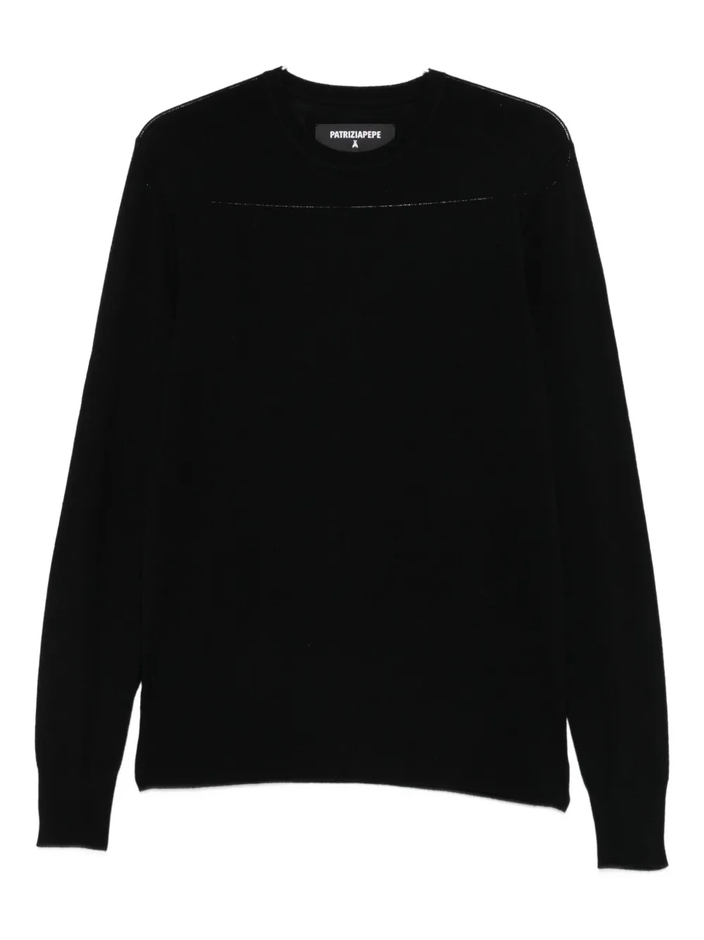 Свитер с круглым вырезом Patrizia Pepe, черный
Свитер с круглым вырезом Patrizia Pepe, черный